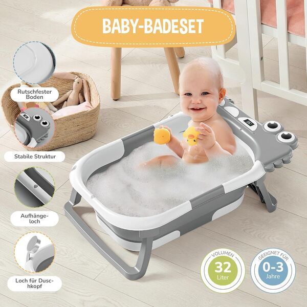 Superbe Bebe Faltbare Babybadewanne | grey 5