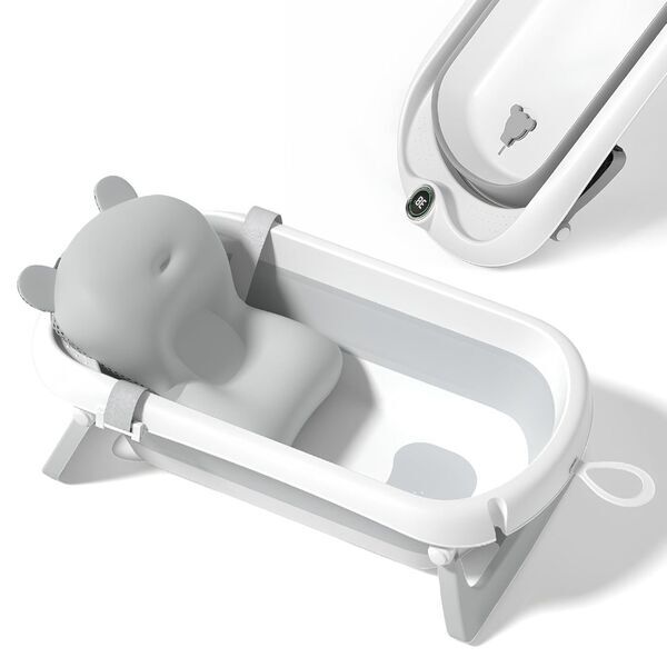 Superbe Bebe Faltbare Babybadewanne ohne Badesitz | grau 1