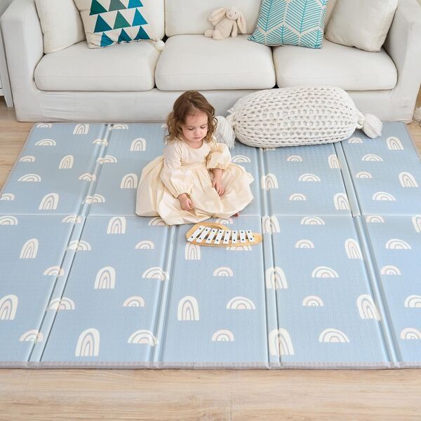 Superbe Bebe Faltbare play mat | blue | 180 x 120 x 1 cm, image 1 of 3