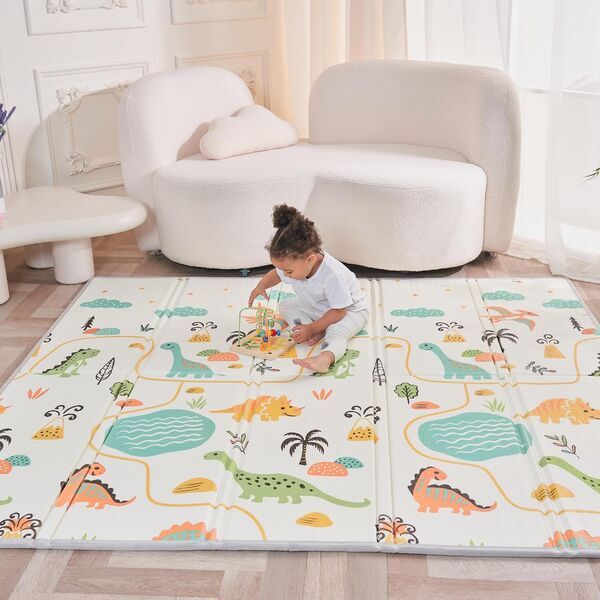 Superbe Bebe foldable play mat | multicolored, image 4 of 5