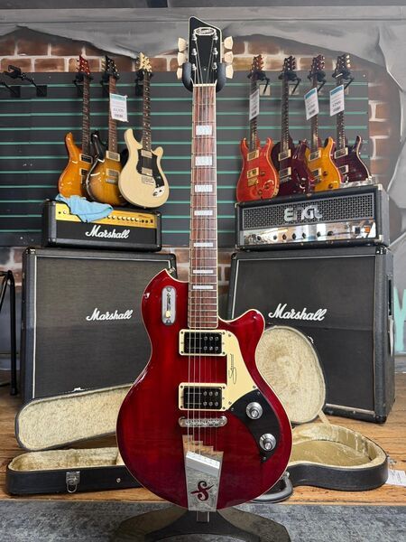 Supro Silverwood Transparent Red 2019 Electric Guitar | red, image 1 of 5