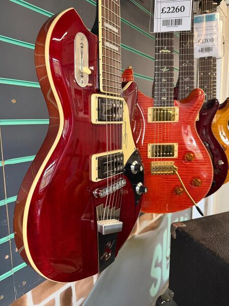 Supro Silverwood Transparent Red 2019 Electric Guitar | red, image 3 of 5