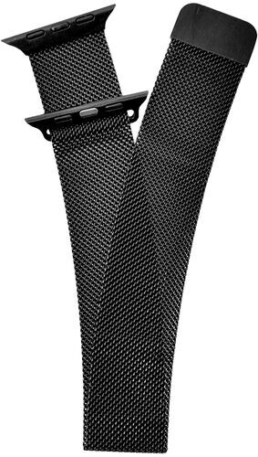 Som Ny: Rostfritt stål smartwatch armband | 42/44/45/49 mm | svart
