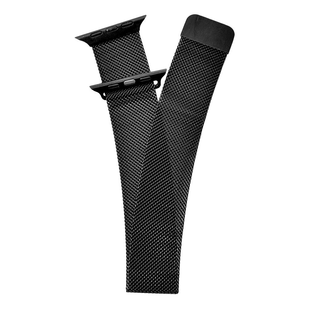 Roestvrijstalen smartwatchband | 42/44/45/49 mm | zwart