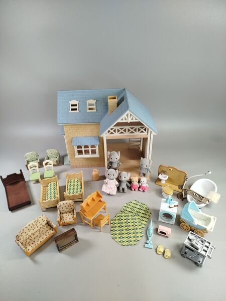 Sylvanian Families Riverside Lodge Haus mit Figuren, Möbeln, Zubehör | mehrfarbig 1