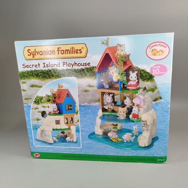 Sylvanian Families Set - Inselhaus 5229, Leuchtturm 5267, Kreuzer 5206 | mehrfarbig 4