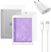Szybka ładowarka (20 W), kabel (Lightning), osłona ekranu tabletu i przezroczyste etui na tablet