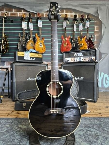 Takamine PT-105 Gloss Black 1989 Electro-Acoustic Guitar | black gloss, image 1 of 5