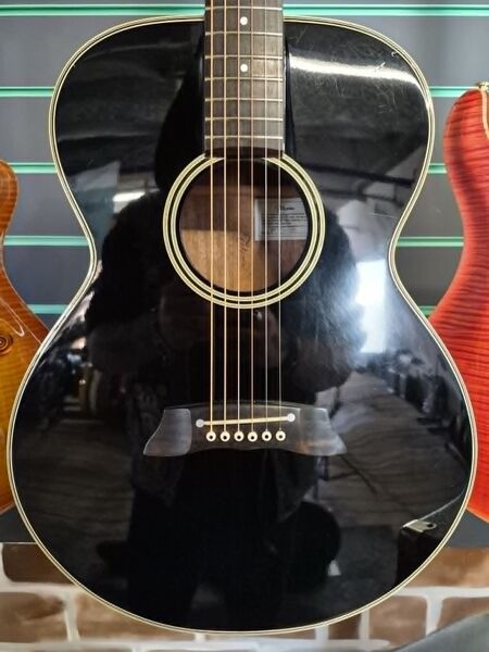 Takamine PT-105 Gloss Black 1989 Electro-Acoustic Guitar | black gloss, image 4 of 5