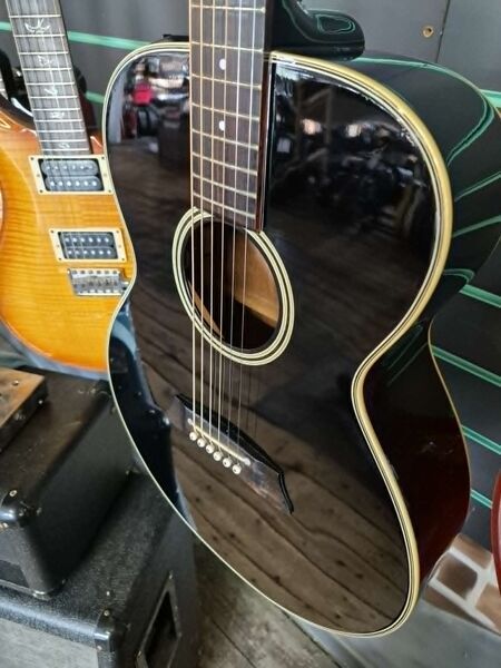 Takamine PT-105 Gloss Black 1989 Electro-Acoustic Guitar | black gloss, image 5 of 5