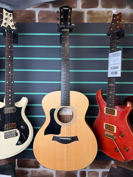 Taylor 114e Grand Auditorium Satin Natural 2022 LH Electro-Acoustic Guitar | Satin Natural, image 2 of 5