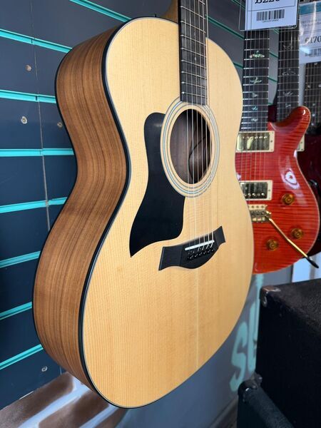 Taylor 114e Grand Auditorium Satin Natural 2022 LH Electro-Acoustic Guitar | Satin Natural, image 3 of 5