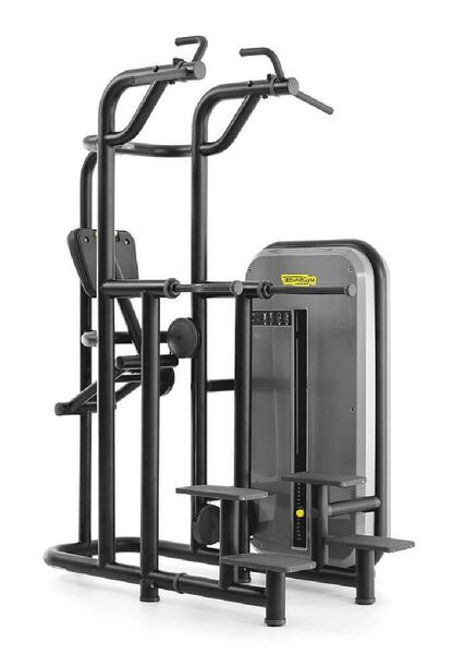 Technogym Element+ Kneeling Easy Chin Dip | черно/сиво 3