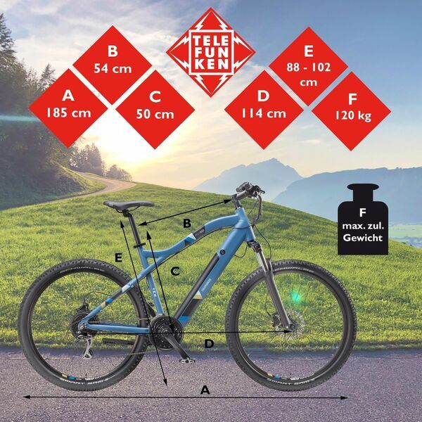 Telefunken Aufsteiger M922 (2022) | Diamond | blue | 27,5" | 48 cm | 100 - 500 km 5