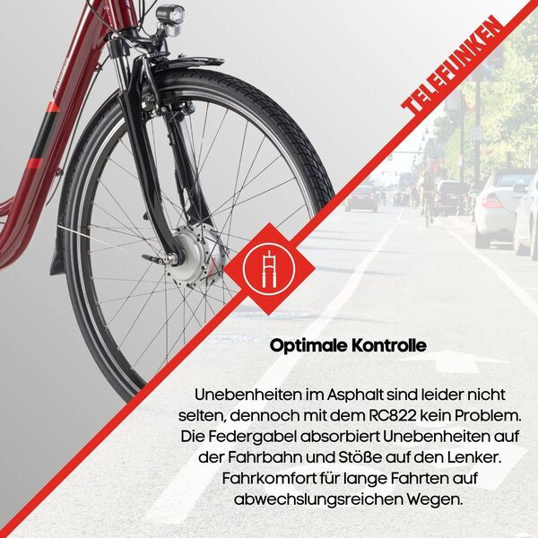 Telefunken RC822 Multitalent | Low Entry | red | 28" | 48 cm | < 500 km 5