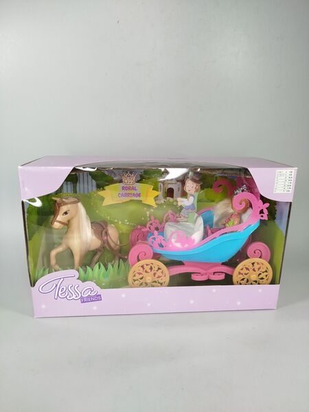 Tessa Friends Königliche Kutsche mit Pferd & Puppe | mehrfarbig 2
