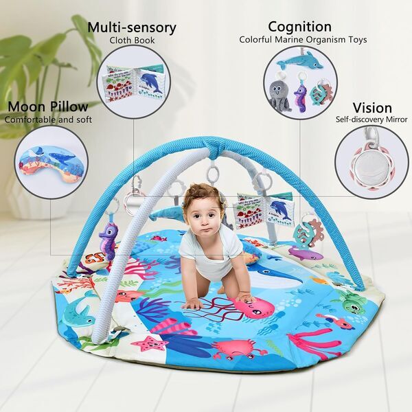 Tfder play mat with play arch | multicolored, image 3 of 3