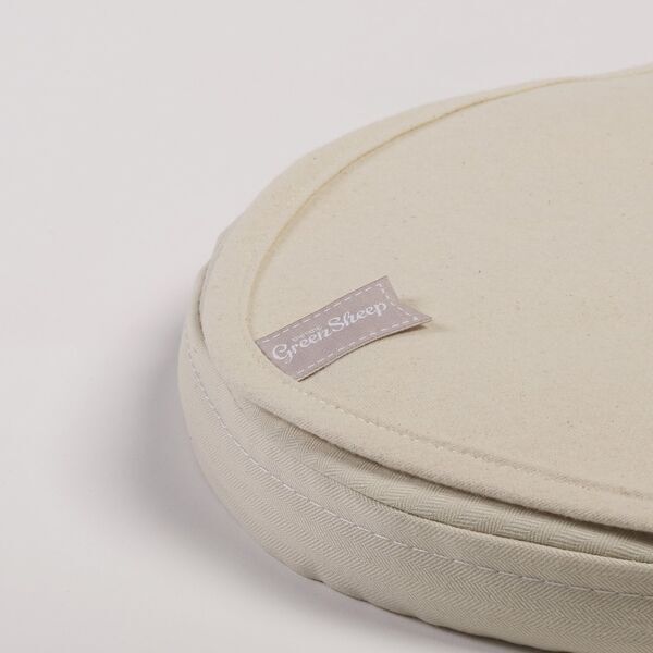 The Little Green Sheep Matratzenschoner for Baby-Körbchen / -Tragetasche / Kinderwagen | beige 3