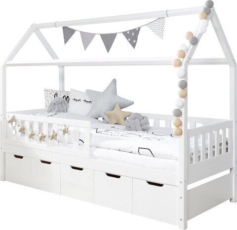 Ticaa Hausbett Traumhaus | weiß 1