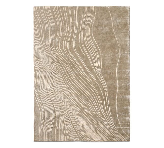 Tide carpet hand-tufted 100% Tencel | grey, image 1 of 4