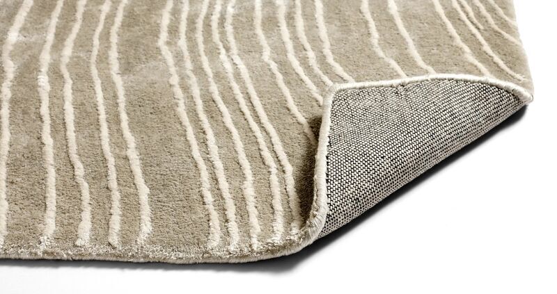 Tide carpet hand-tufted 100% Tencel | grey, image 2 of 4