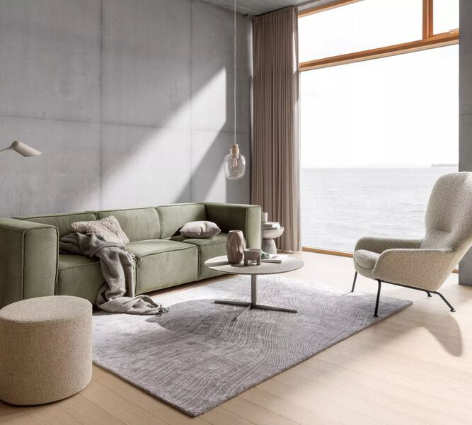 Tide carpet hand-tufted 100% Tencel | grey, image 4 of 4