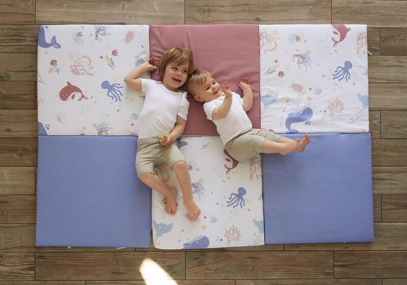 TINÉO Spielteppich för Babys | večbarven 2