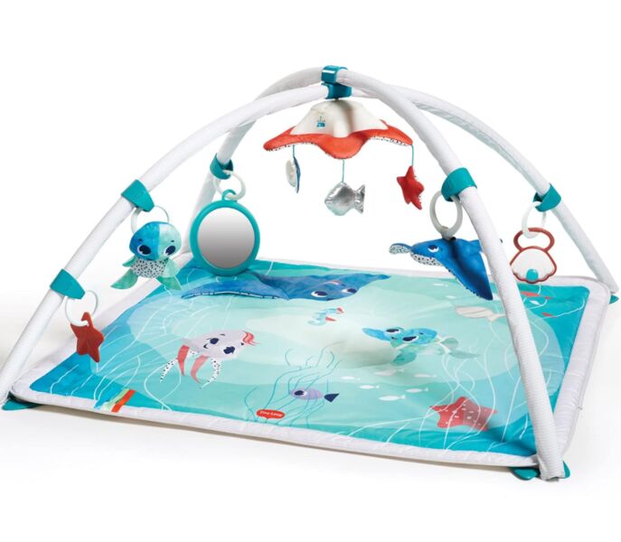 Tiny Love Gymini Deluxe 2-in-1 Baby Musical Play Mat | blue, image 1 of 1