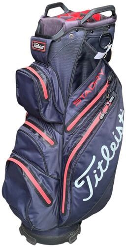 Väldigt bra: Titleist StaDry Golf Bag | mörkblå/röd | 14-Way
