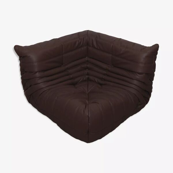 Togo hjørnesofa Madras-læder brun | brun, image 1 of 5