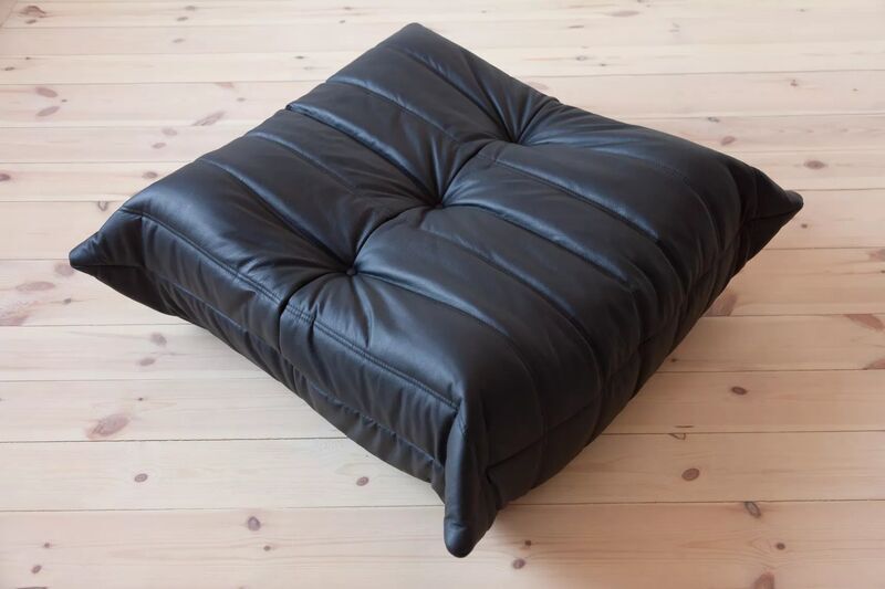 Togo Ottoman Madras-leather black | black, image 2 of 4