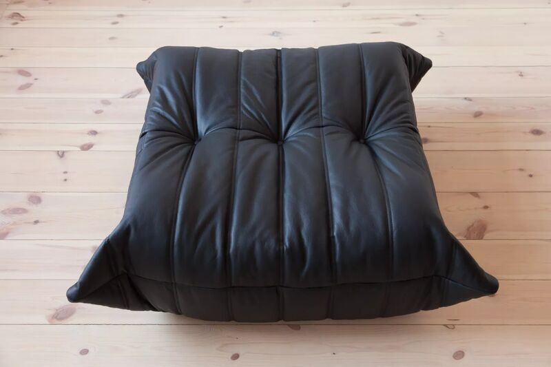 Togo Ottoman Madras-leather black | black, image 3 of 4