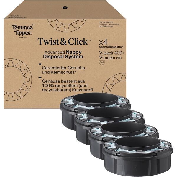 Tommee Tippee Twist & Click Windelbehälter | 4 kusů | šedá 1