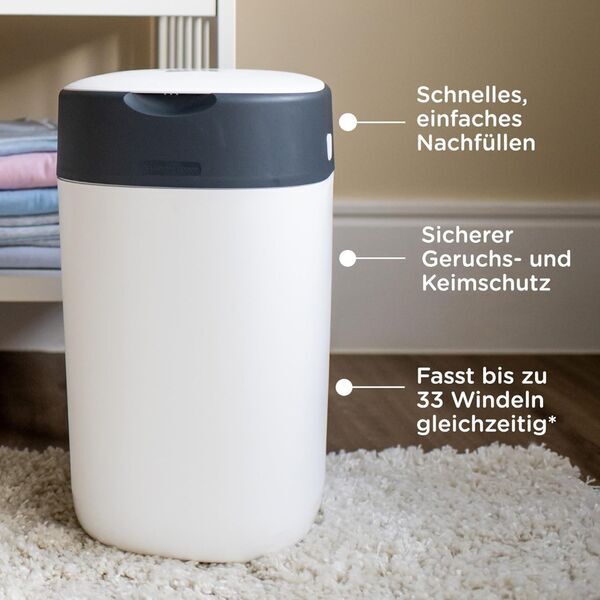 Tommee Tippee Twist & Click Advanced Windeleimer | weiß | 12 Kassetten 2