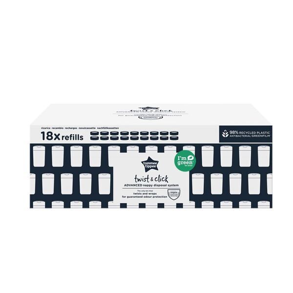 Tommee Tippee Windeleimer Nachfüllset 18er Pack | grey 2