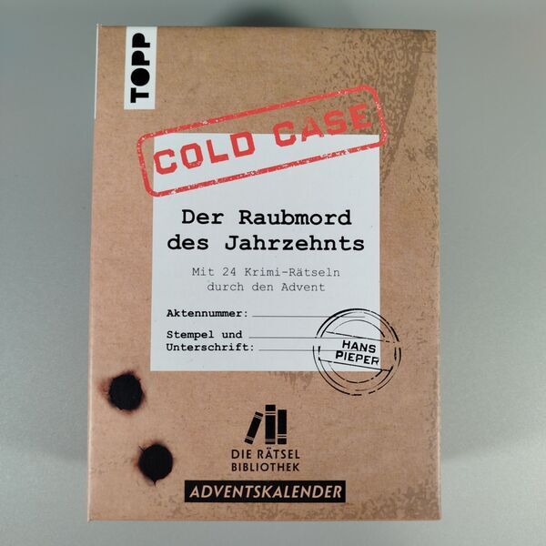 Topp Adventskalender - Cold Case: Der Raubmord des Jahrzehnts | mehrfarbig 1
