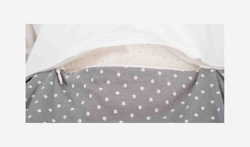 Träumeland Liebmich Außenschlafsack Pünktchen | grey/white 3