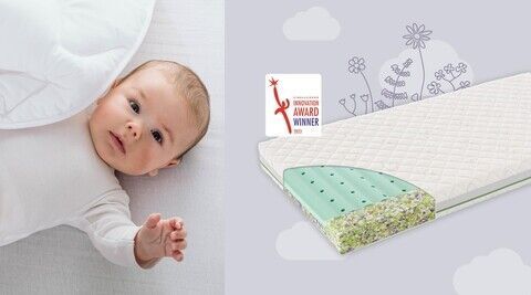 Träumeland Wind Jugendmatratze 120 x 200 cm | weiß 2