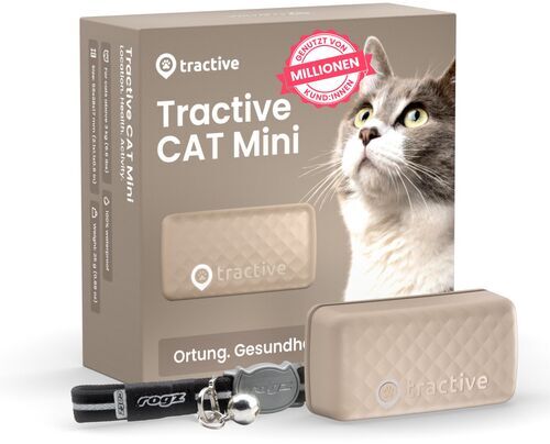 Like New: Tractive GPS CAT Mini - Cat Tracker & Activity Monitor | EXCL. ABO | TRCAT5BR | brown