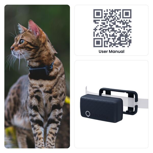 Tractive GPS CAT Mini: localizador GPS para gatos con seguimiento de actividad | SIN SUSCRIPCIÓN | TRCAT5DB | azul oscuro 2