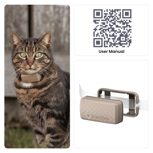 Tractive GPS CAT Mini – GPS sledilnik za mačke s sledenjem aktivnosti | BREZ NAROČNINE | TRCAT5BR | rjav 3