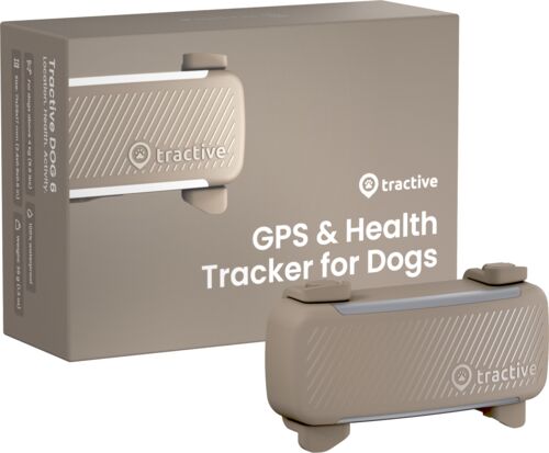 Väldigt bra: Tractive DOG 6 - hund-GPS med hälsospårning | EXCL. ABO | TRDOG6BR | brun