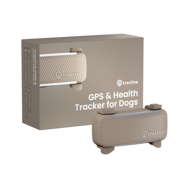 Tractive DOG 6 - GPS Tracker Hund mit Gesundheitsfunktionen | EXKL. ABO | TRDOG6BR | braun 1