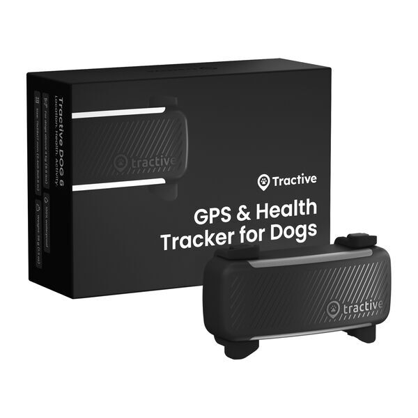 Tractive DOG 6 – GPS sledilnik za pse z zdravstvenimi funkcijami | BREZ NAROČNINE | TRDOG6BK | črn 1
