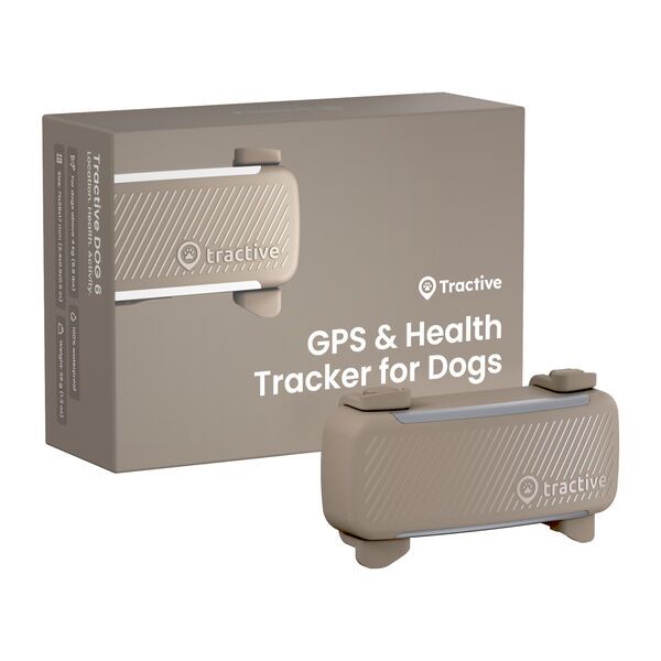 Tractive DOG 6 – GPS sledilnik za pse z zdravstvenimi funkcijami | BREZ NAROČNINE | TRDOG6BR | rjav 1