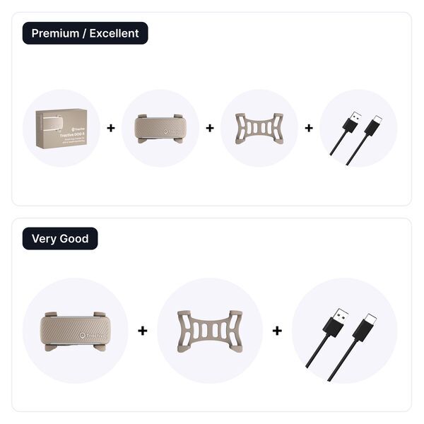 Tractive DOG 6 – GPS sledilnik za pse z zdravstvenimi funkcijami | BREZ NAROČNINE | TRDOG6BR | rjav 2