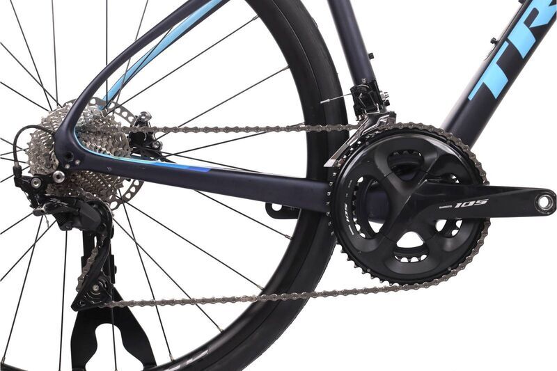 Trek Domane SL 5 (2019) | Diamant | schwarz/blau | 27.5" | 47 cm | Shimano 105 BR-R7070 4