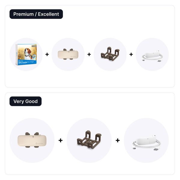 Tractive GPS DOG 4 – GPS-seurantalaite koiralle aktiivisuuden seurannalla | ILMAN TILAUSTA | TRNJA4 | ruskea 2