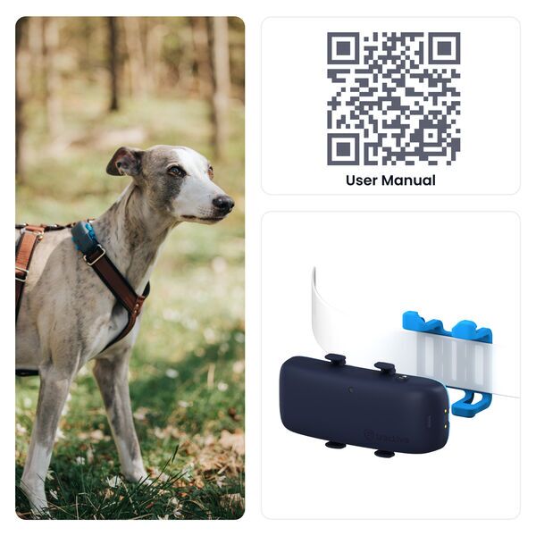 Tractive GPS DOG 4: rastreador GPS para perros con seguimiento de actividad | SIN SUSCRIPCIÓN | TRNJADB | Mitternachtsazul 3