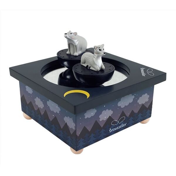 Trousselier Musikbox Rehkitz & Bär | mörkblå 1